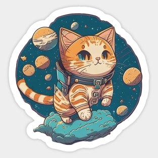 🐈 kitty in space Sticker